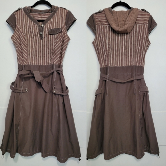Midec M2 Hooded Dress Brown Medium? - Picture 1 of 10